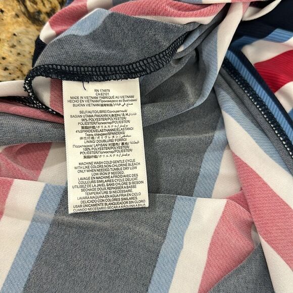 BCBGeneration Striped Sleeveless High-Low Midi Dress Size XS - Picture 10 of 14